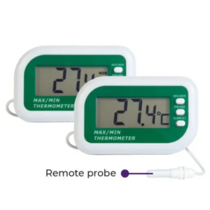ETI Digital max min alarm thermometer - Green
