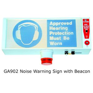 GA902 Noise Warning Sign with Beacon