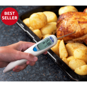 TM Electrical - Digital Thermometer with Fold Out Needle Probe