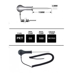 TM Electronics - PT100 Platinum Resistance Needle Probe 115 x 3.3mm - PRTP05 