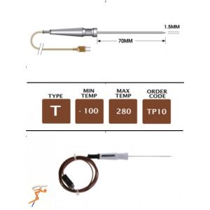 T Type Fine Needle Probe 70 x 1.5mm small handle